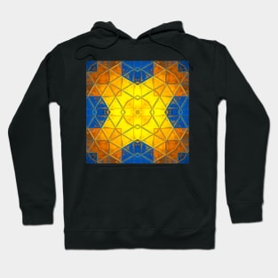 Mosaic Kaleidoscope Square Hoodie